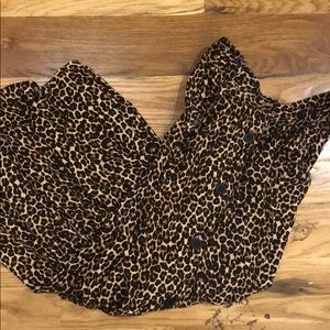 American Apparel leopard skirt
